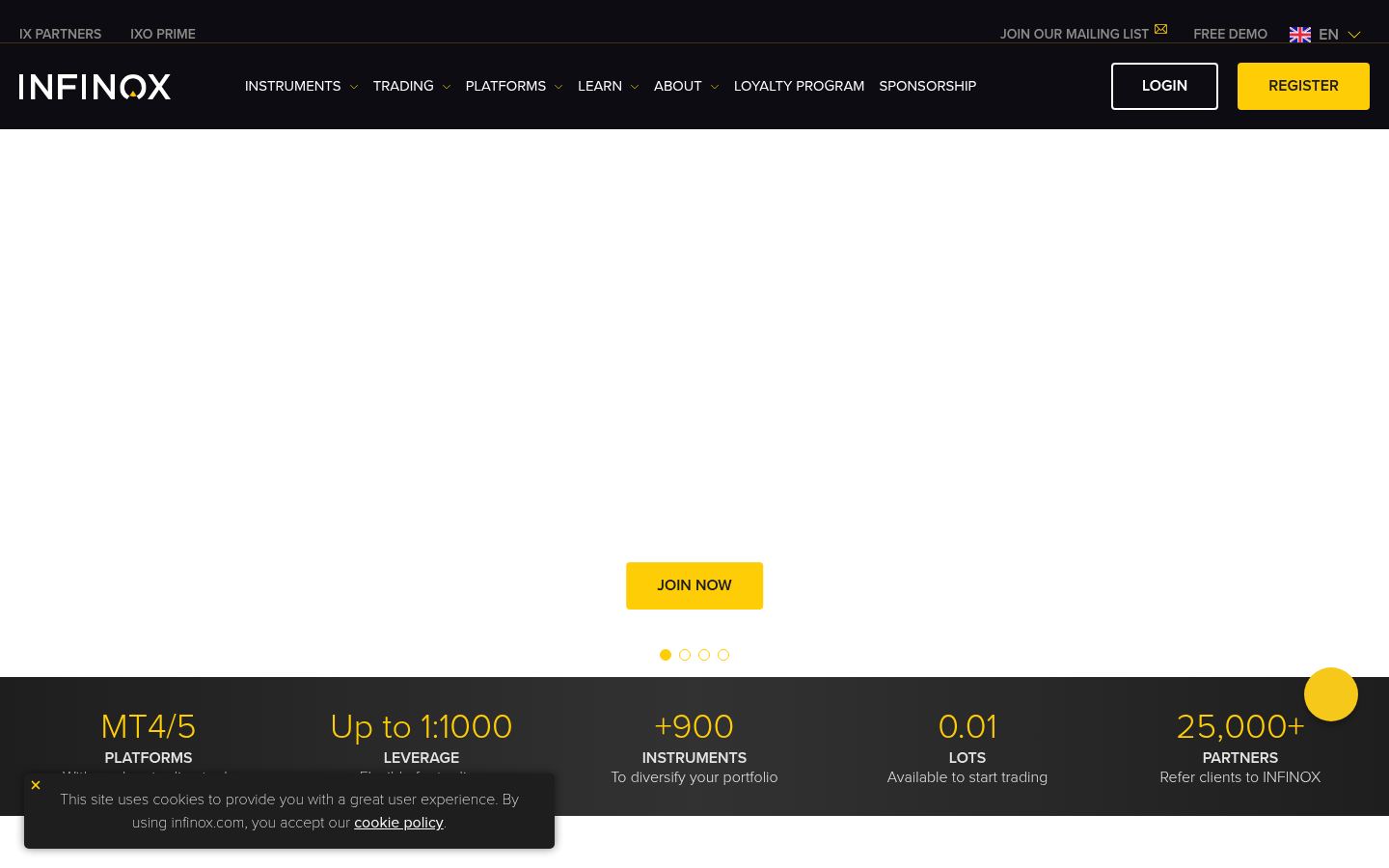 INFINOX &middot; HOMEPAGE_SCREENSHOT