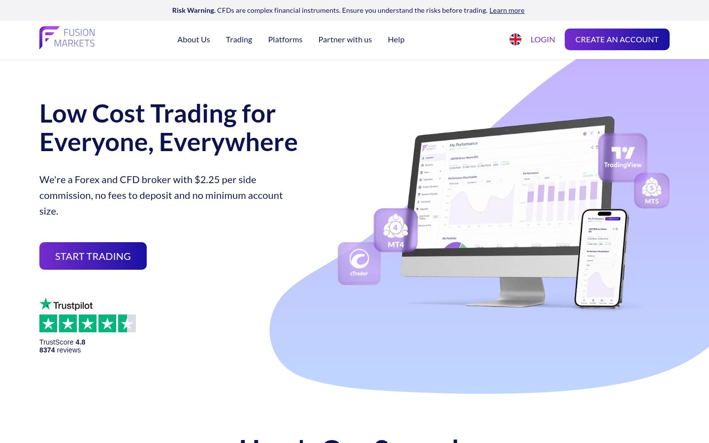 Fusion Markets &middot; HOMEPAGE_SCREENSHOT
