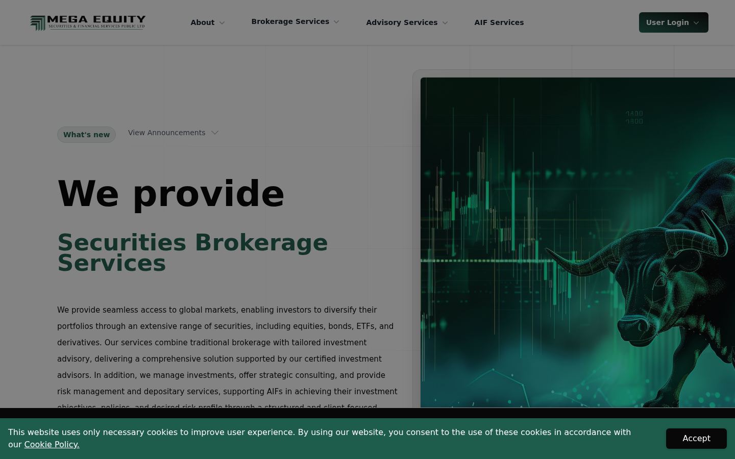 Mega Equity Securities and Financial Services Public &middot; HOMEPAGE_SCREENSHOT