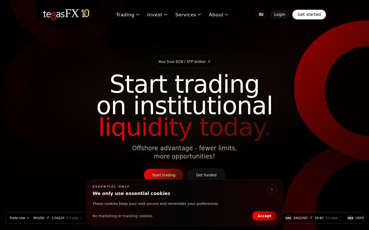 TegasFX · HOMEPAGE_SCREENSHOT