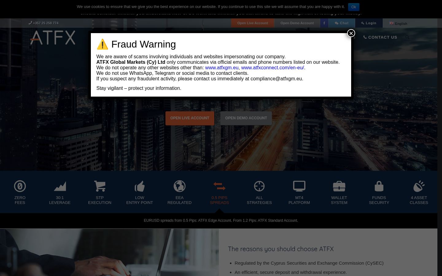 Atfx &middot; снимок главной страницы (HOMEPAGE_SCREENSHOT)