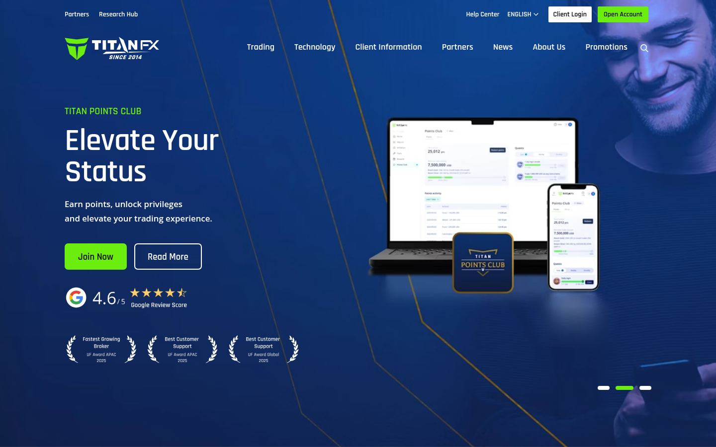 Titan FX &middot; HOMEPAGE_SCREENSHOT