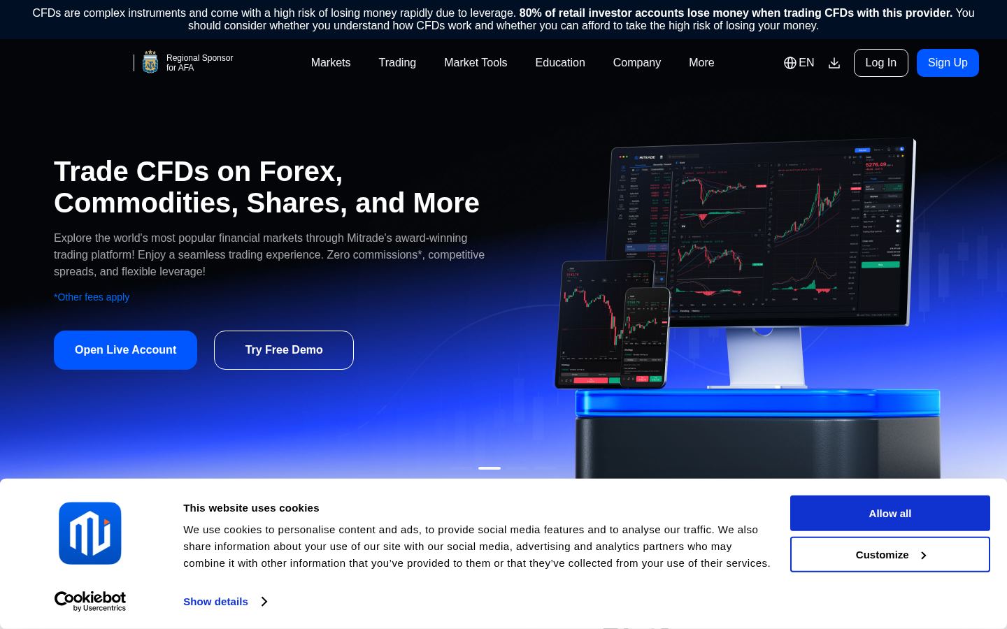 Mitrade &middot; HOMEPAGE_SCREENSHOT