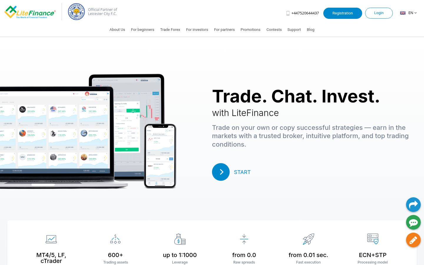 LiteFinance &middot; HOMEPAGE_SCREENSHOT