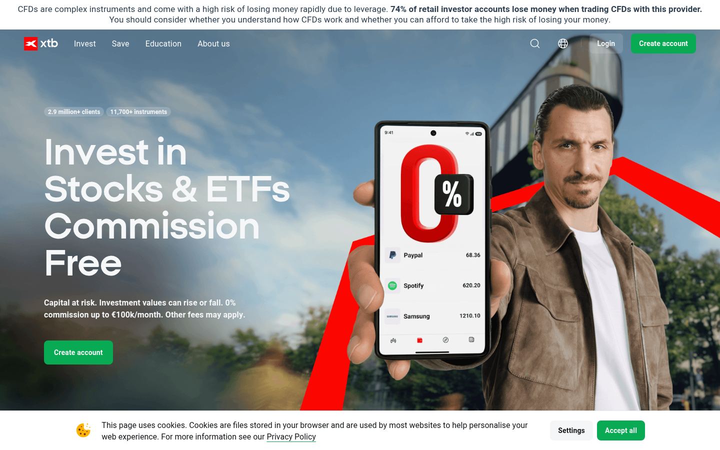 XTB &middot; HOMEPAGE_SCREENSHOT