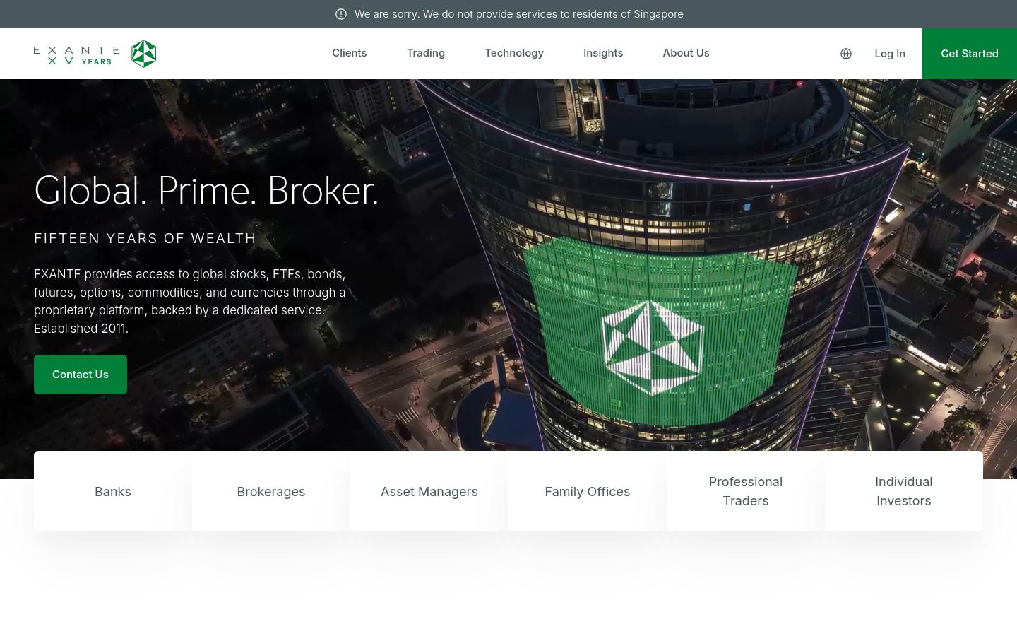 Exante &middot; HOMEPAGE_SCREENSHOT