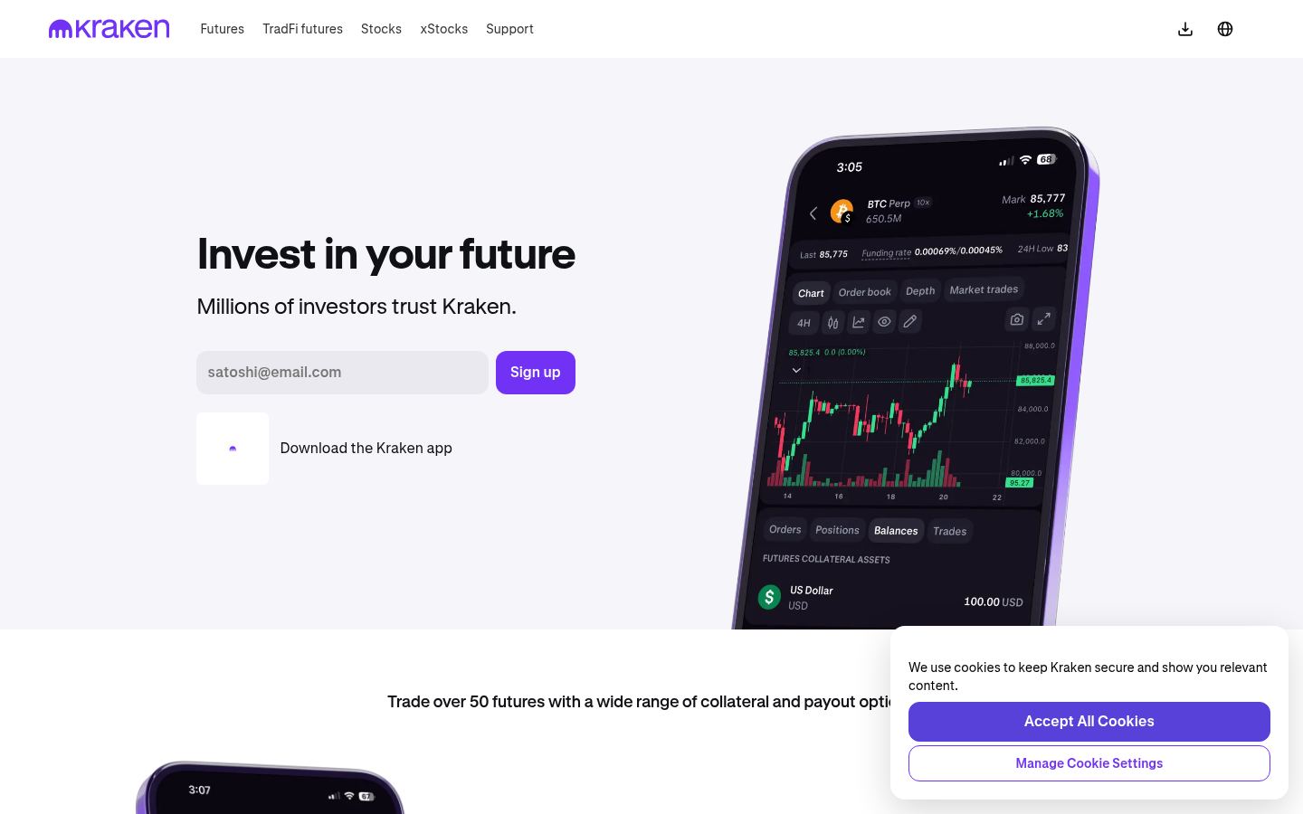 Kraken &middot; HOMEPAGE_SCREENSHOT