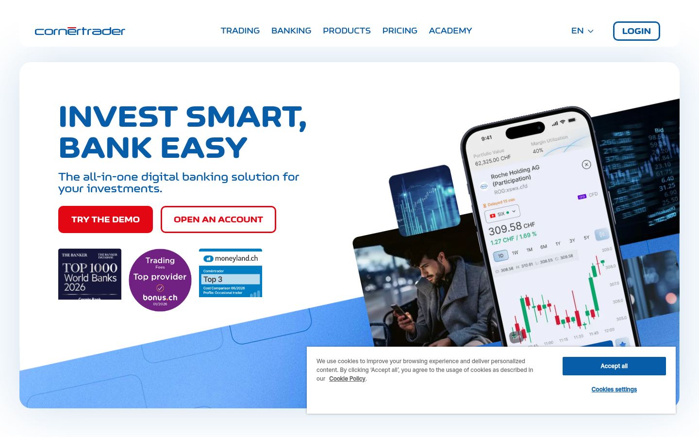 Corn&egrave;rtrader &middot; HOMEPAGE_SCREENSHOT