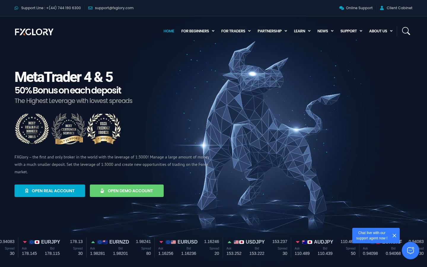 FXGlory &middot; HOMEPAGE_SCREENSHOT