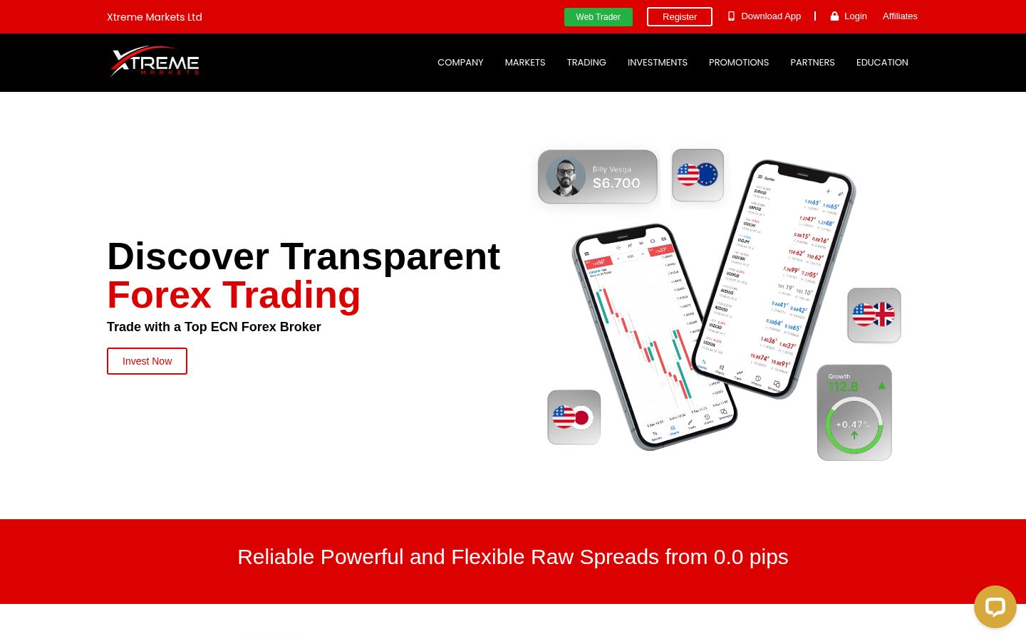 Xtreme Markets &middot; HOMEPAGE_SCREENSHOT
