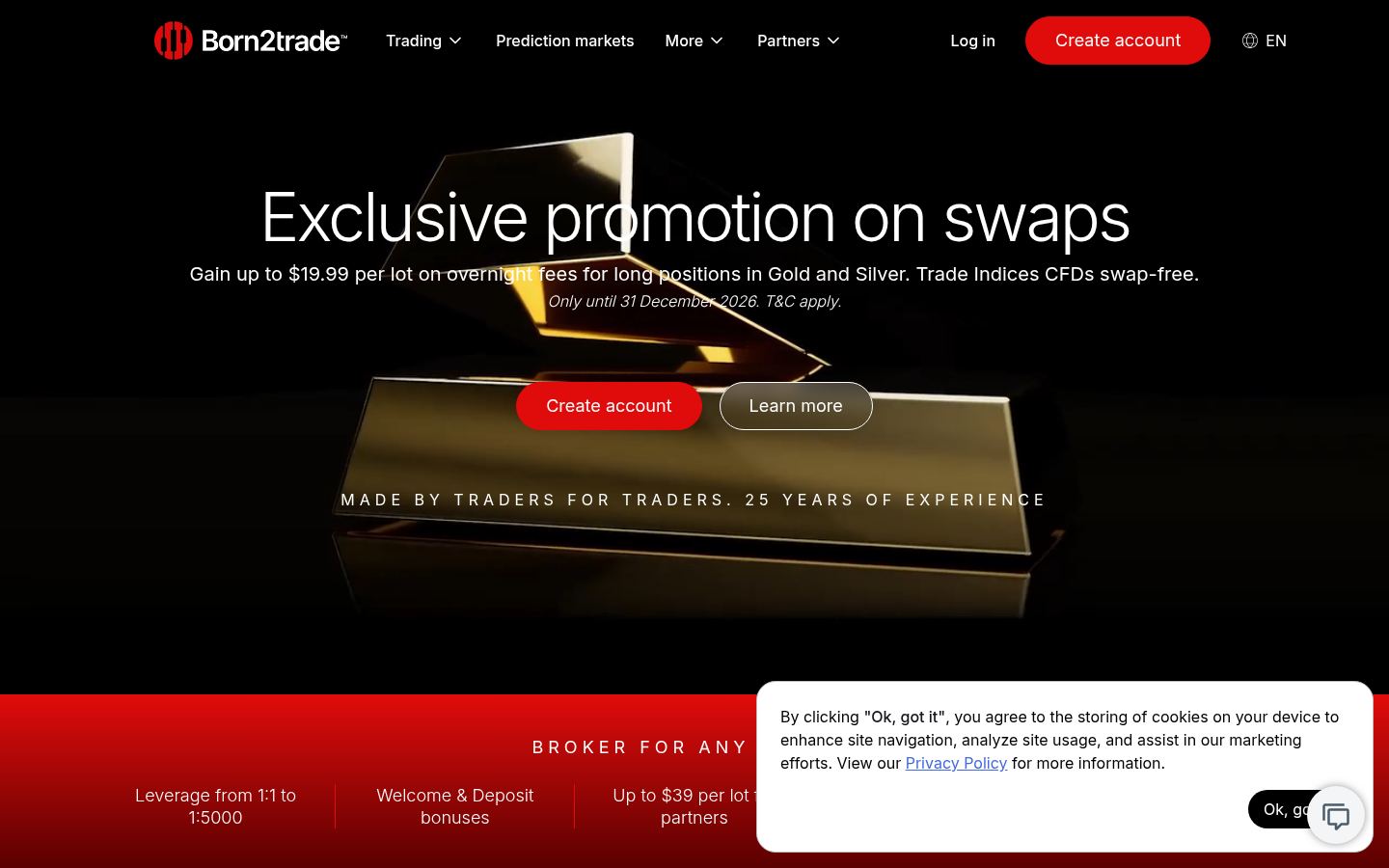Born2trade · HOMEPAGE_SCREENSHOT