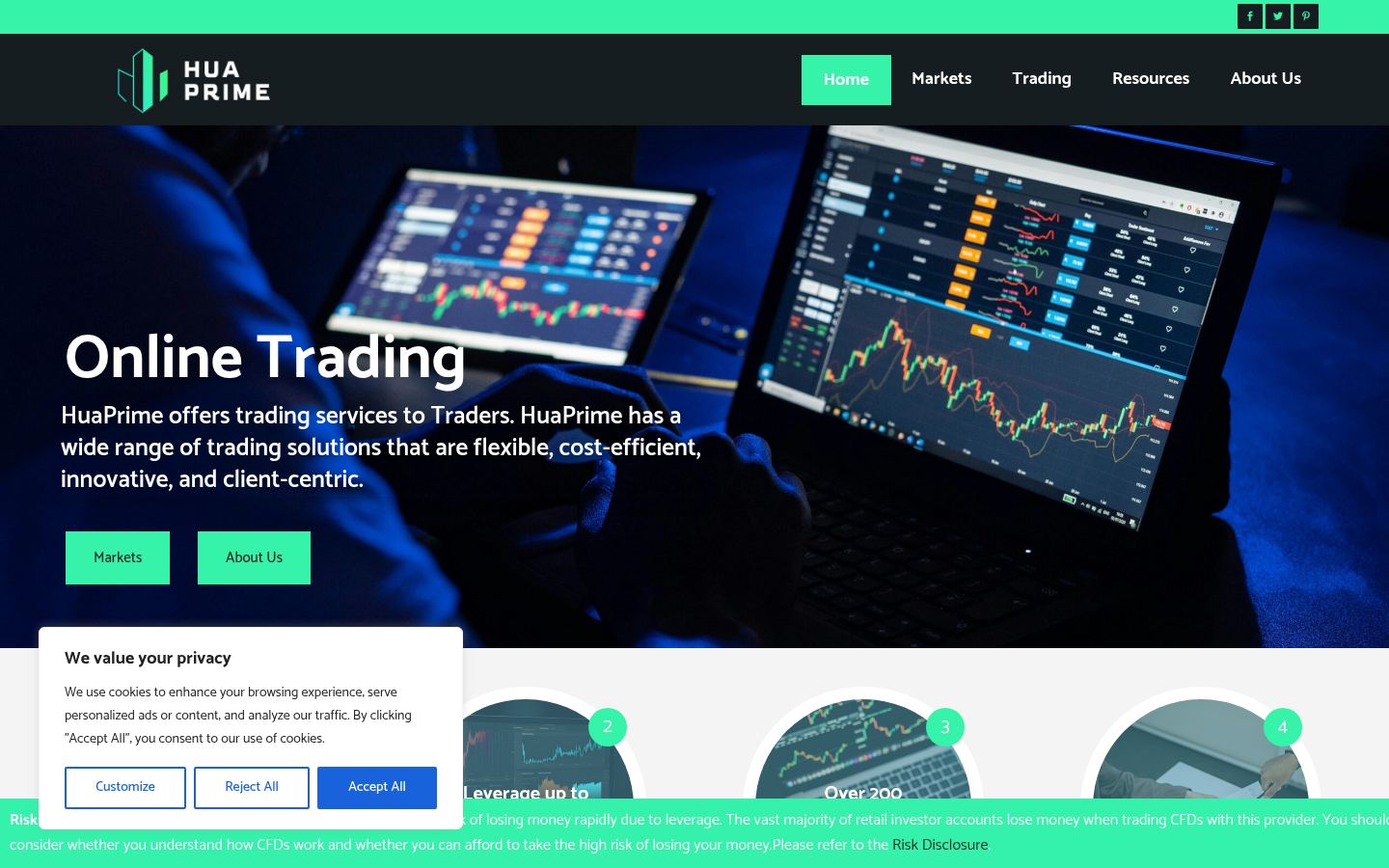 HuaPrime · HOMEPAGE_SCREENSHOT