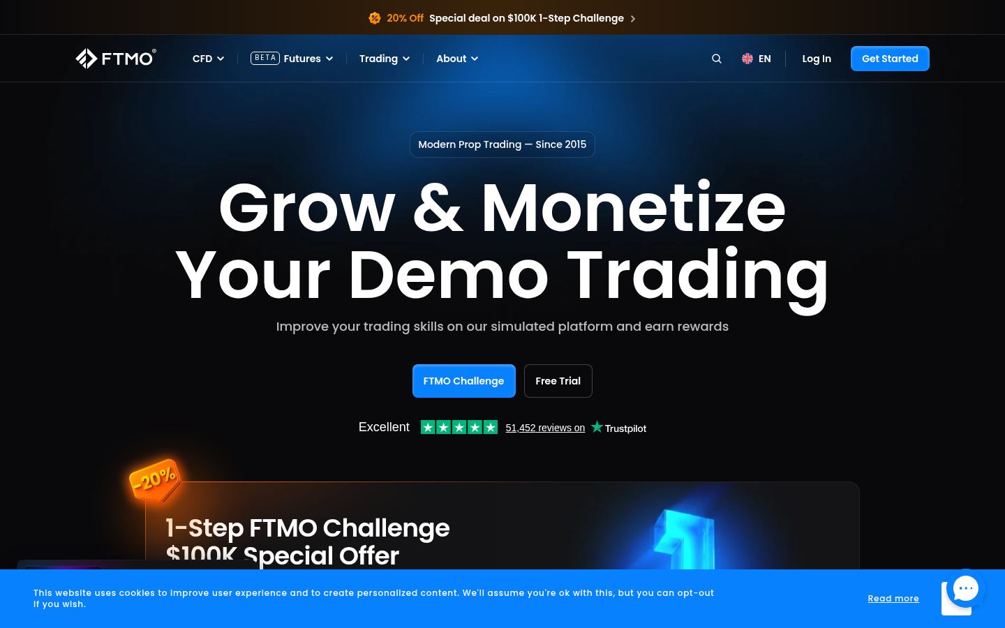 FTMO &middot; HOMEPAGE_SCREENSHOT