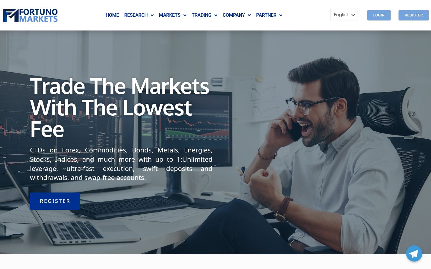 Fortuno Markets &middot; HOMEPAGE_SCREENSHOT