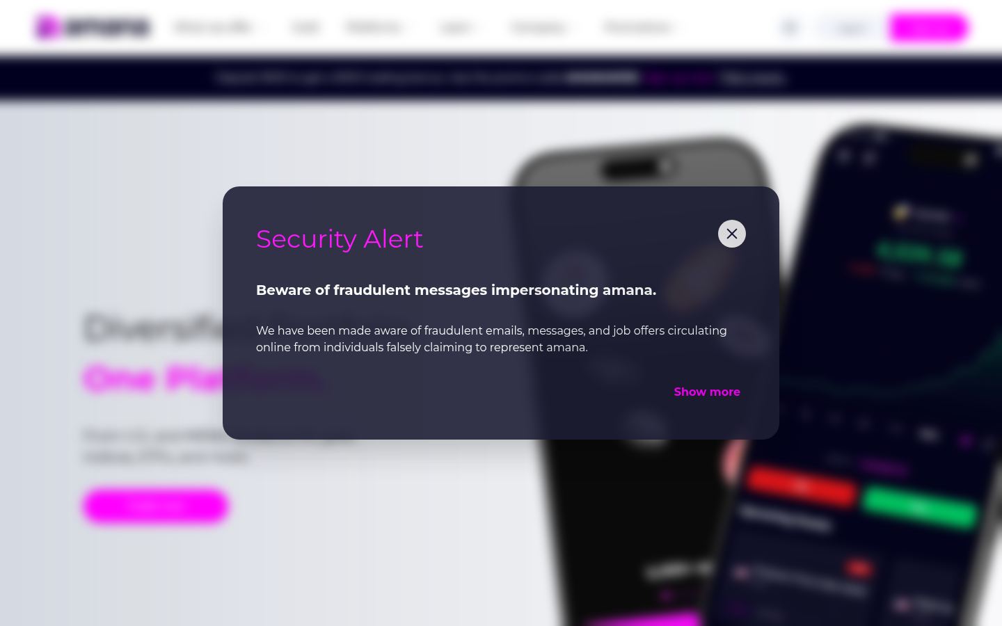 Amana Capital &middot; HOMEPAGE_SCREENSHOT