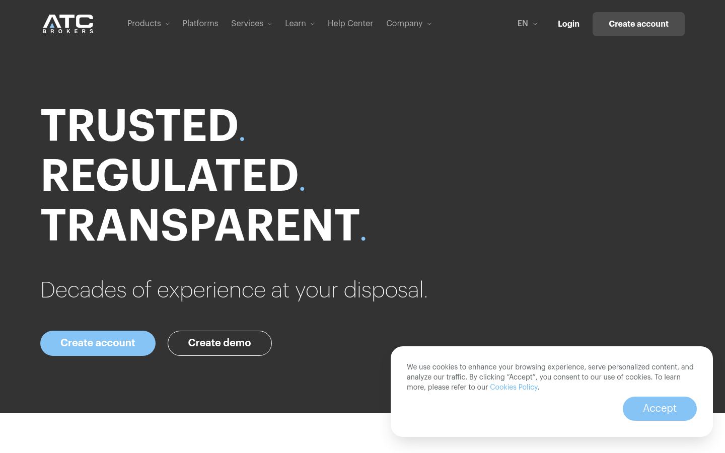 ATC Brokers · HOMEPAGE_SCREENSHOT