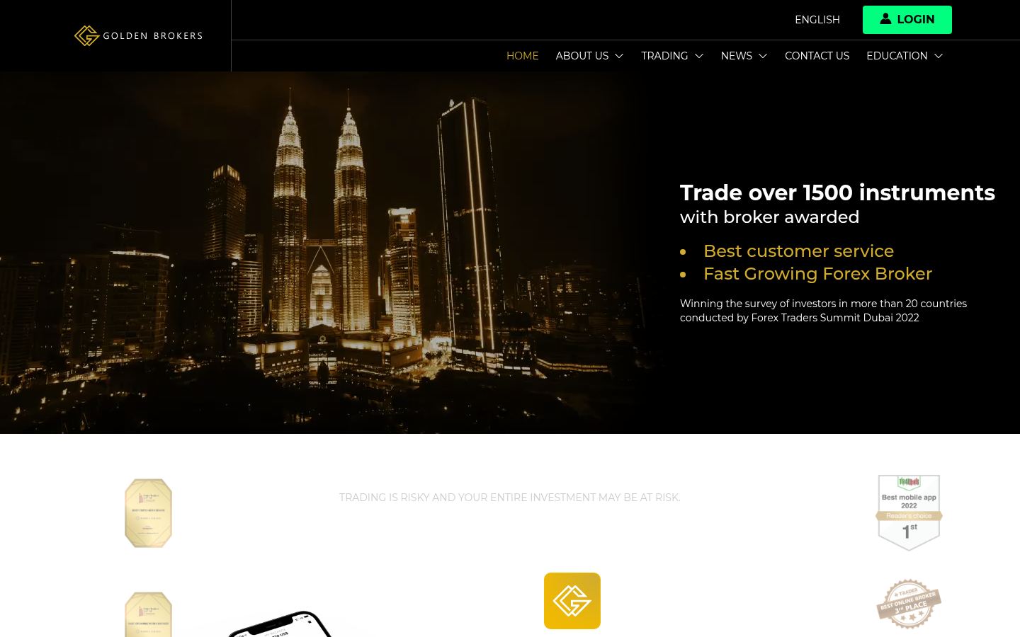 Golden Brokers · HOMEPAGE_SCREENSHOT