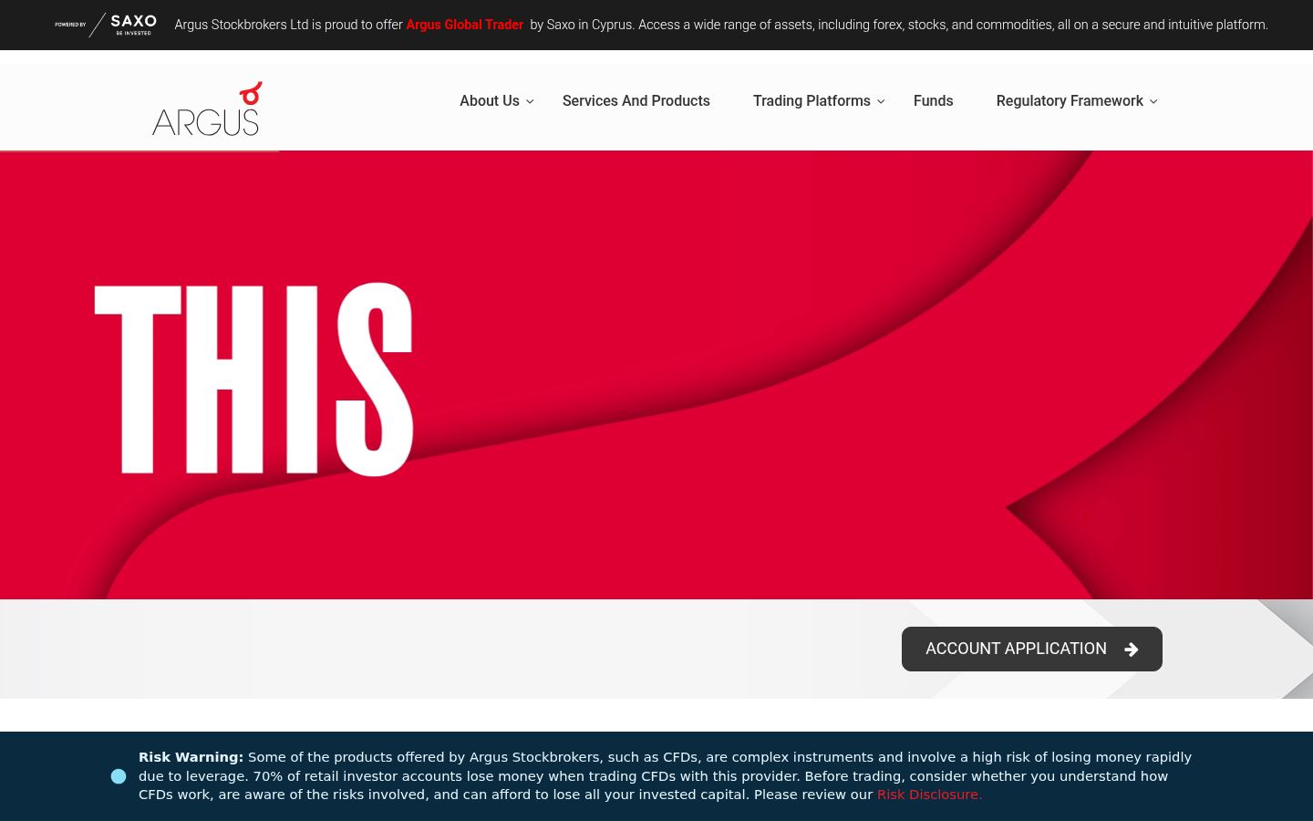 Argus Stockbrokers &middot; снимок главной страницы (HOMEPAGE_SCREENSHOT)