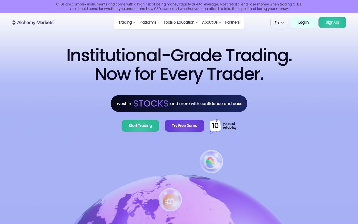 Alchemy Markets &middot; HOMEPAGE_SCREENSHOT