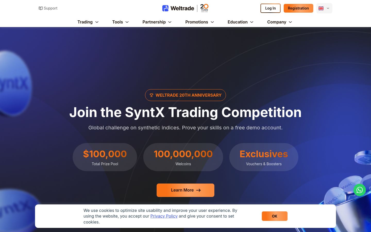 Weltrade &middot; HOMEPAGE_SCREENSHOT