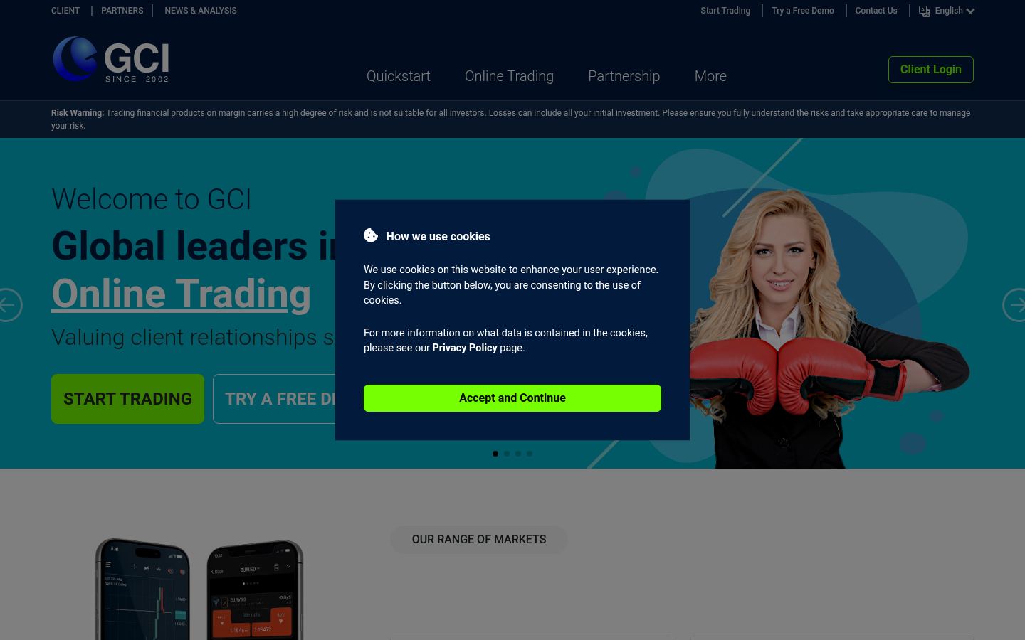 GCI Trading &middot; HOMEPAGE_SCREENSHOT