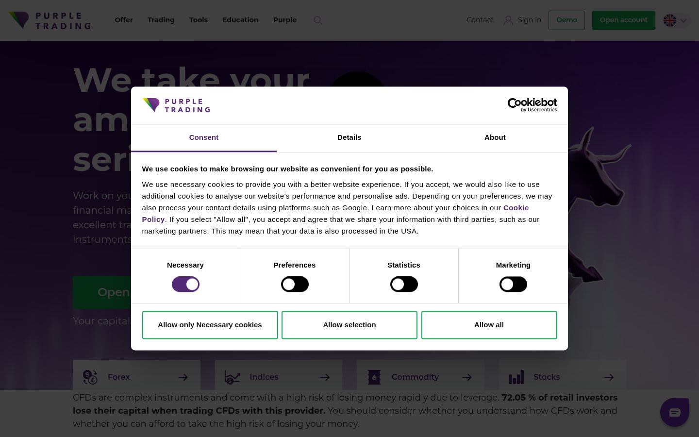 Purple Trading &middot; HOMEPAGE_SCREENSHOT