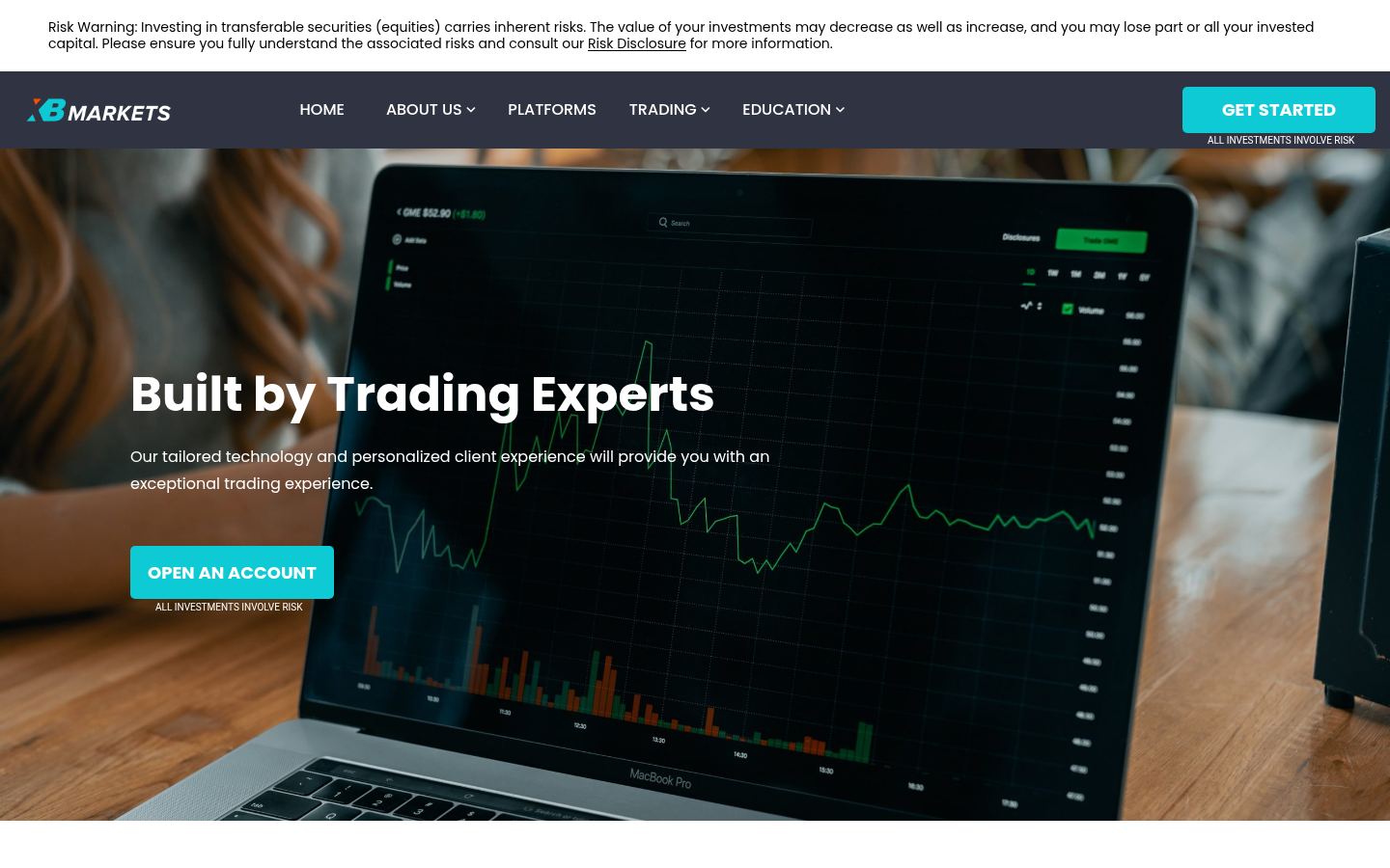 XBmarkets &middot; HOMEPAGE_SCREENSHOT