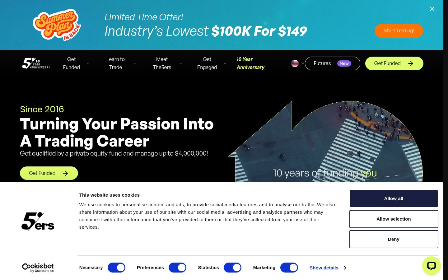 The5ers &middot; HOMEPAGE_SCREENSHOT