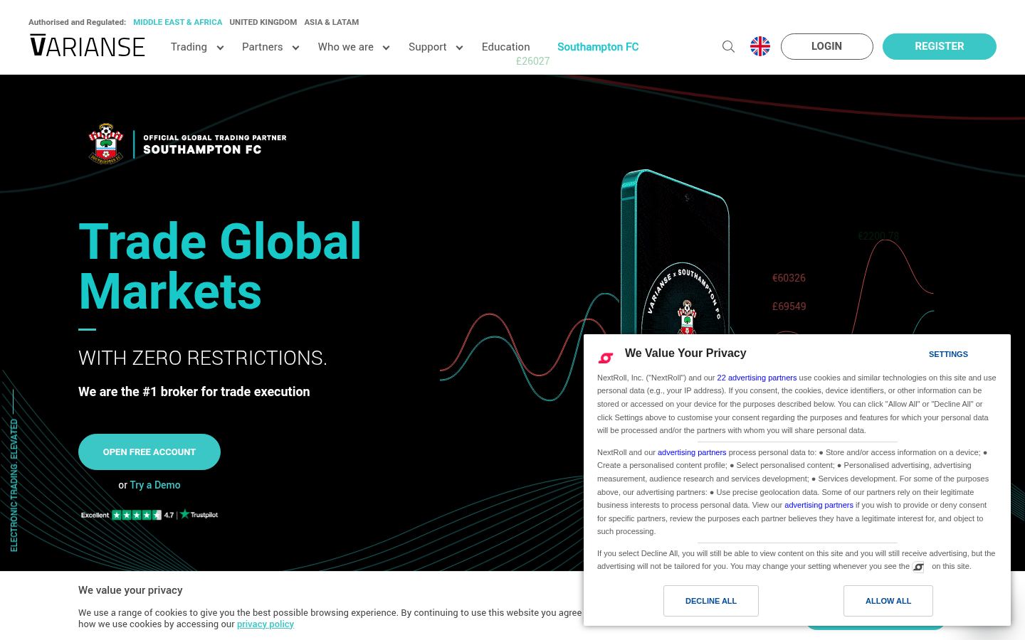 VARIANSE &middot; HOMEPAGE_SCREENSHOT
