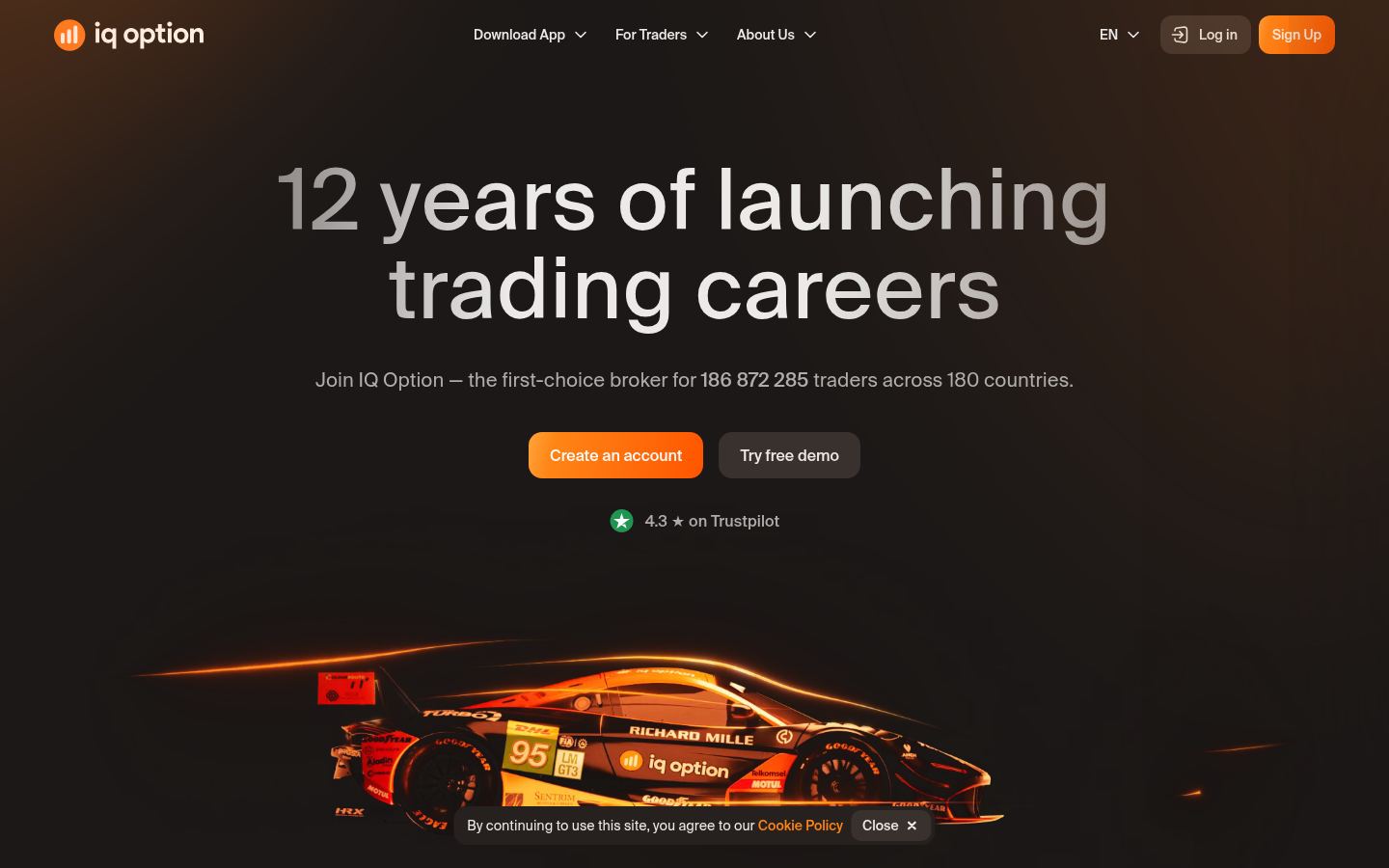 IQ Option &middot; CAPTURE DE LA PAGE D&rsquo;ACCUEIL