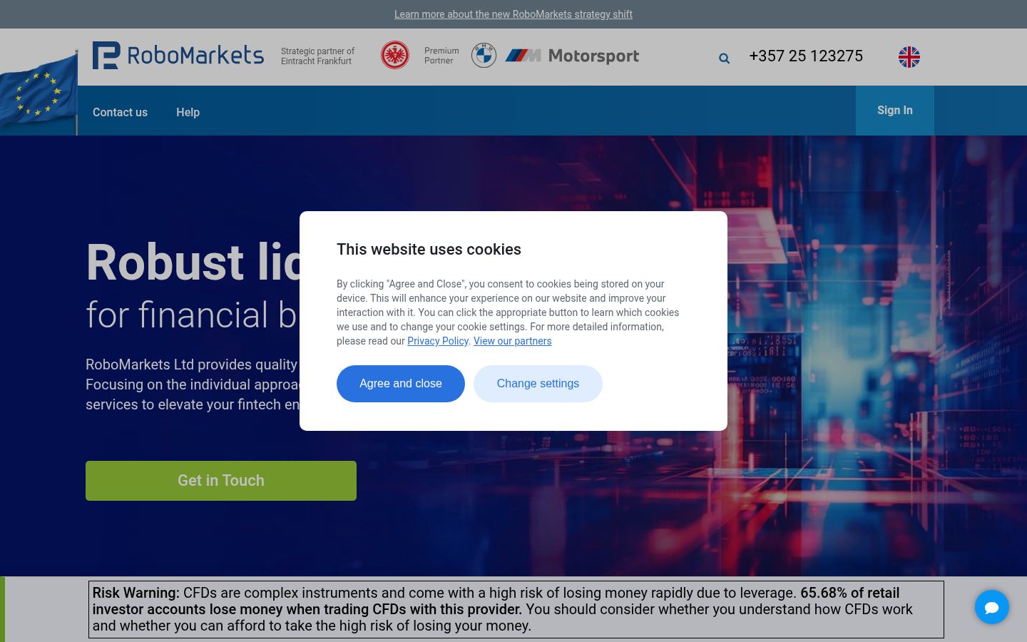 RoboMarkets &middot; HOMEPAGE_SCREENSHOT